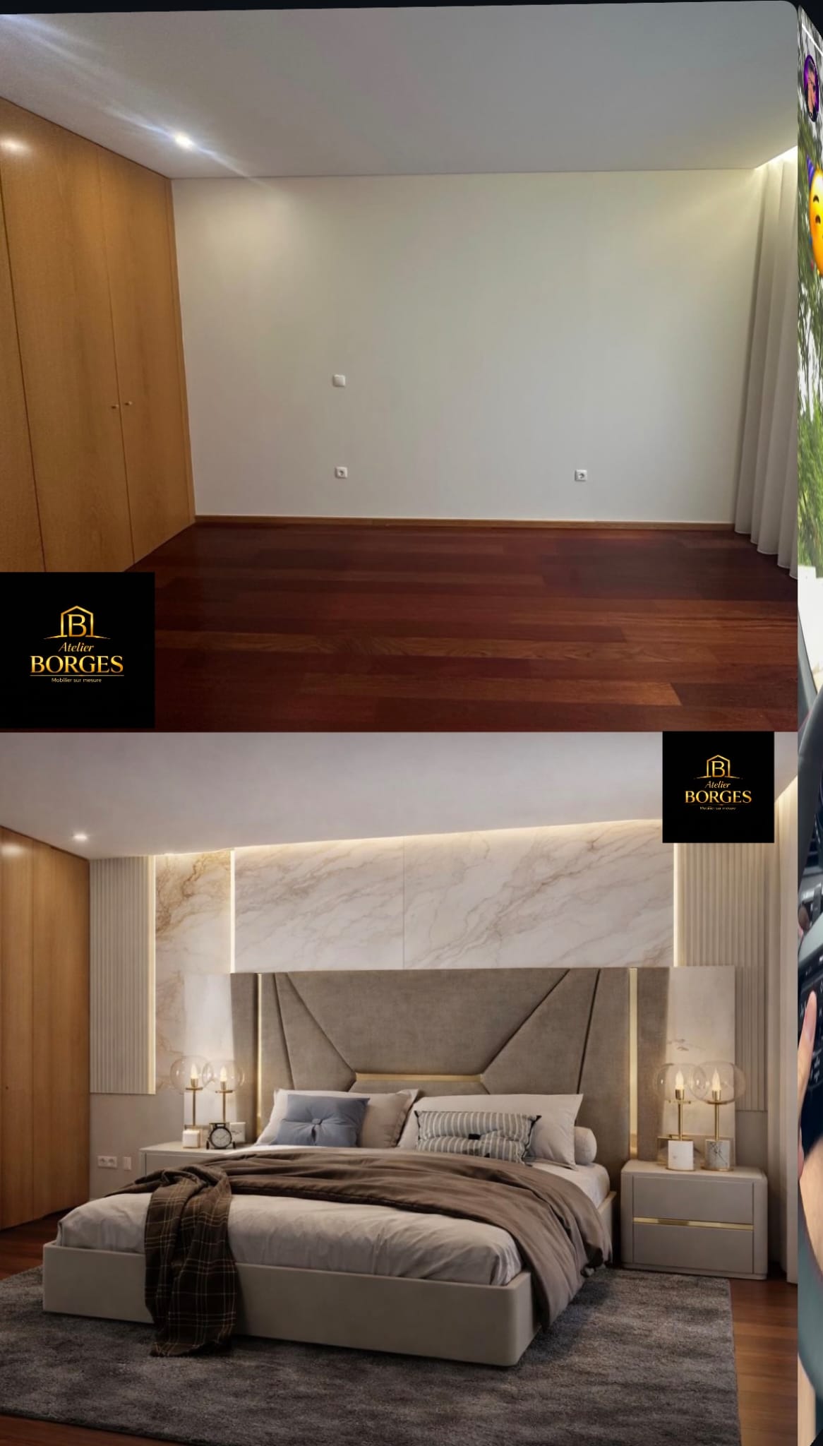 Chambre Moderne Sur Mesure – Élégance & Ambiance Luxe Hôtel