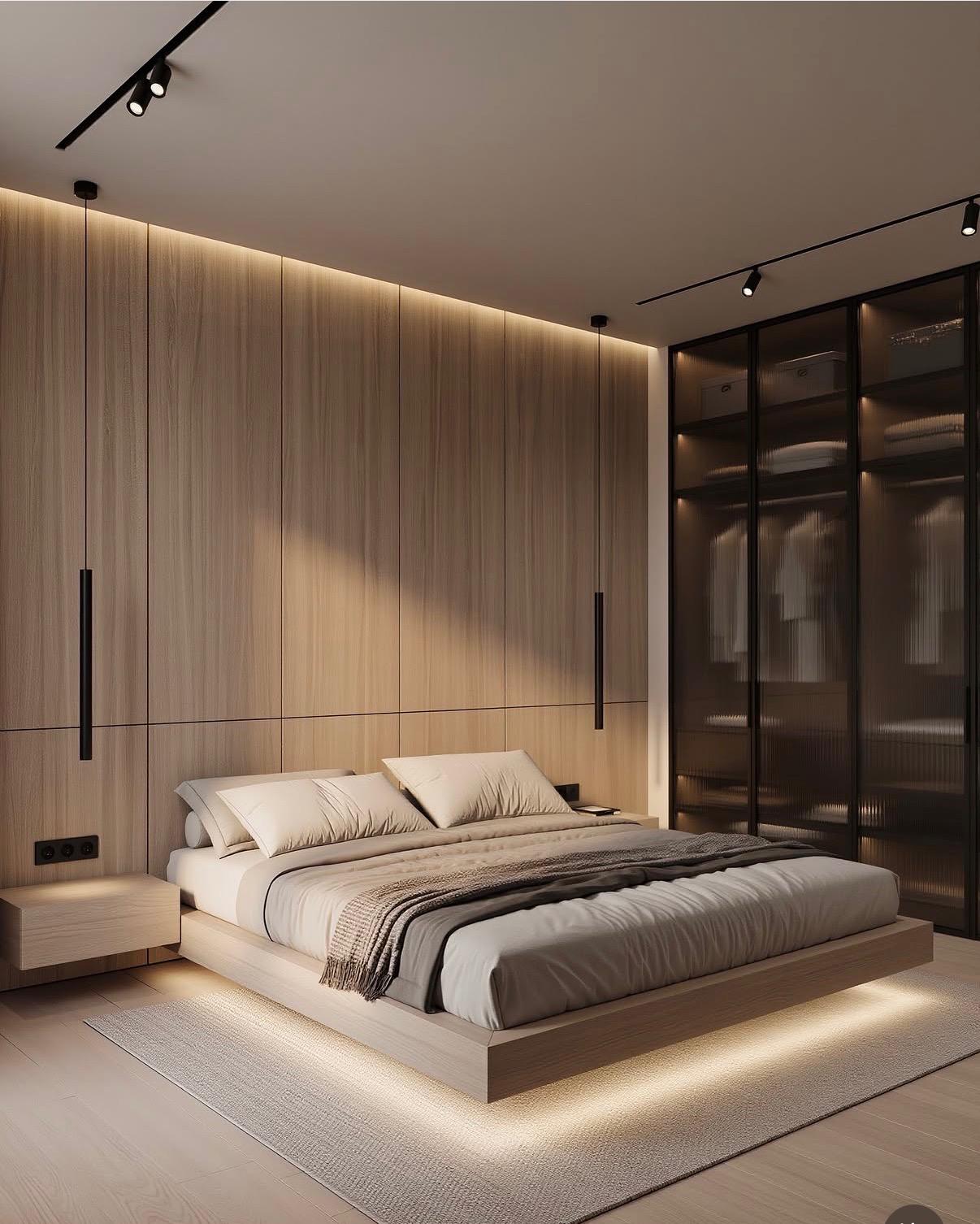 Chambre Moderne Sur Mesure – Élégance & Ambiance Luxe Hôtel
