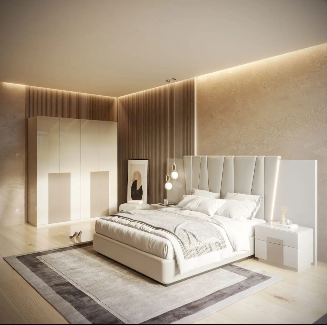 Chambre Moderne Sur Mesure – Élégance & Ambiance Luxe Hôtel